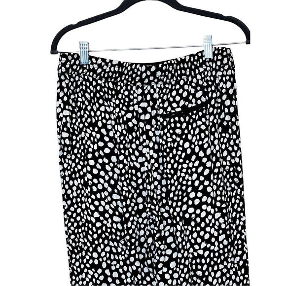 Zara Trafaluc black and white print pull on pants size M - Picture 5 of 15